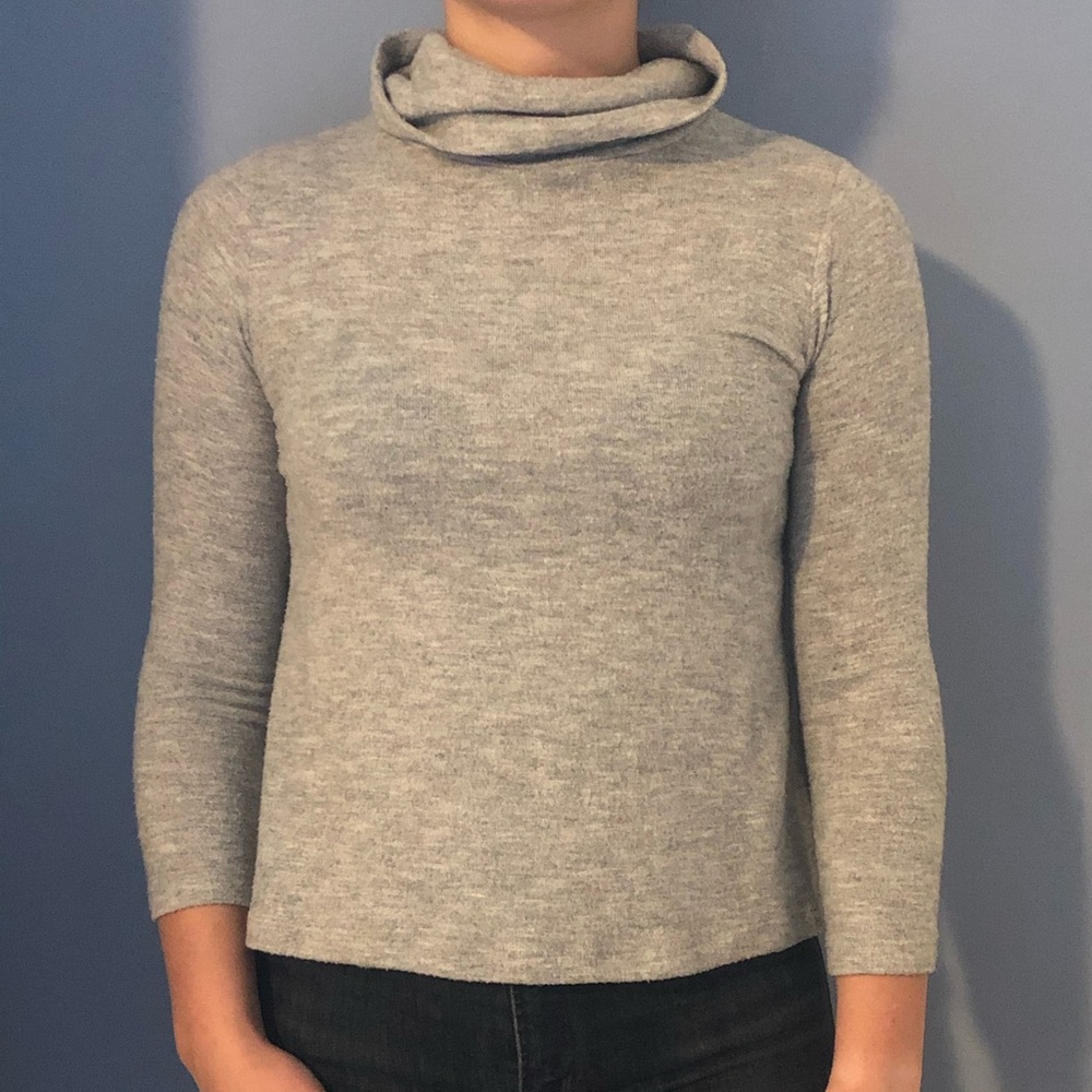 Grey turtle neck long sleeve